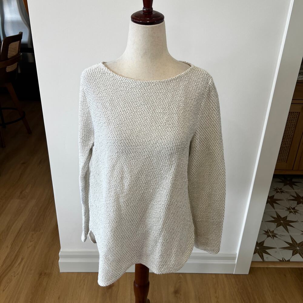 H&M Women's White Knit Pullover Top